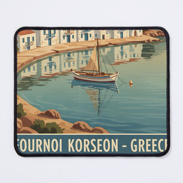 Item preview, Korseon Greece, Greek Island Vintage Travel Tourism designed and sold by TravelersGems.
