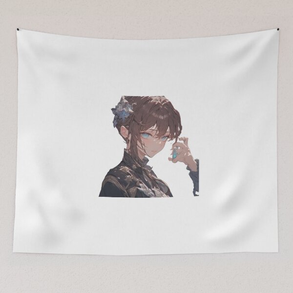 Item preview, Cute Anime Girl Fighter Warrior Aesthetic Illustration designed and sold by insiya-art.