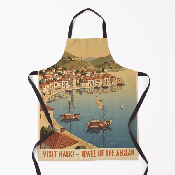 Item preview, Halki Greece, Greek Island Vintage Travel Tourism designed and sold by TravelersGems.