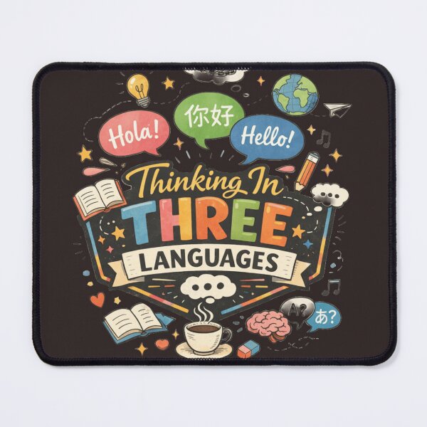 Item preview, Thinking In Three Languages — Multilingual Identity Shirt | Third Culture Kid Humor designed and sold by Youpiworld.