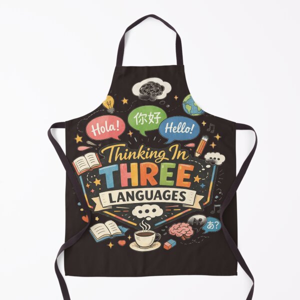 Item preview, Thinking In Three Languages — Multilingual Identity Shirt | Third Culture Kid Humor designed and sold by Youpiworld.