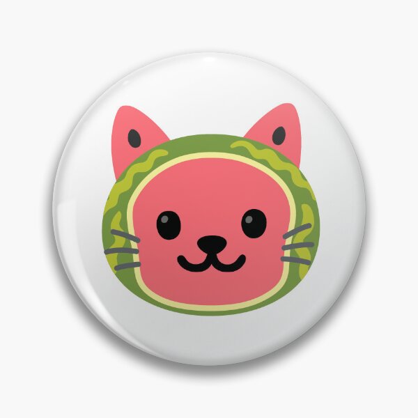Item preview, watermelon cat emoji designed and sold by Yeebus's Variety Store.