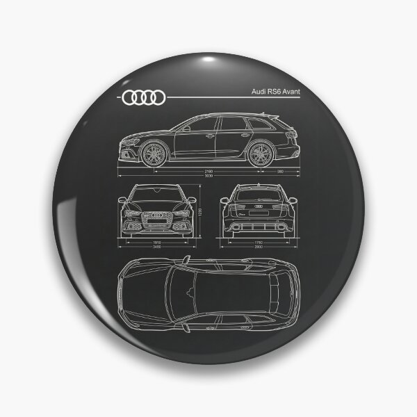Item preview, Audi RS6 Avant Blueprint Euro Super Wagon Technical Outline designed and sold by Motorline44.