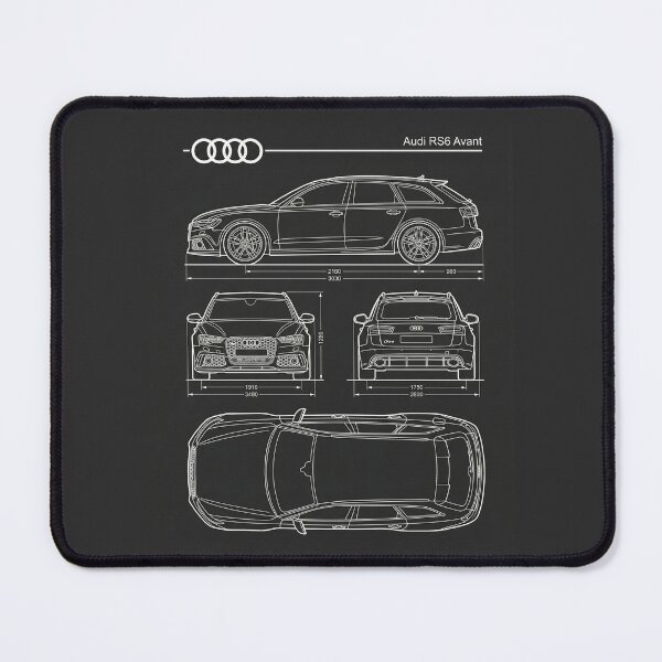 Item preview, Audi RS6 Avant Blueprint Euro Super Wagon Technical Outline designed and sold by Motorline44.