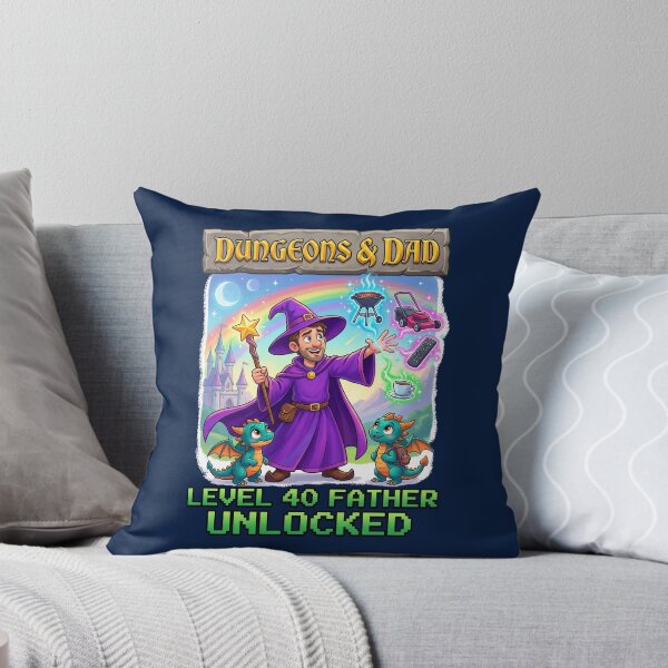 Item preview, Dungeons And Dad Level 40 Father Unlocked DnD Fantasy RPG Fathers Day Gift Shirt designed and sold by DESIGN BUREAU .