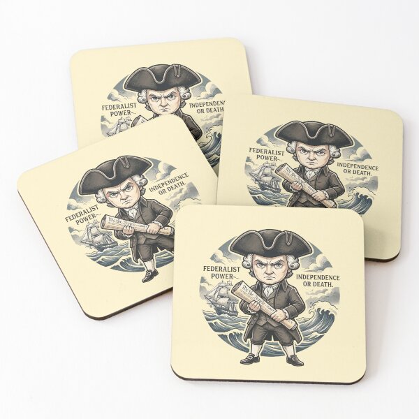 Item preview, 2nd President: John Adams • Federalist Grit & Broadside Ink Sticker designed and sold by CleverCulture.