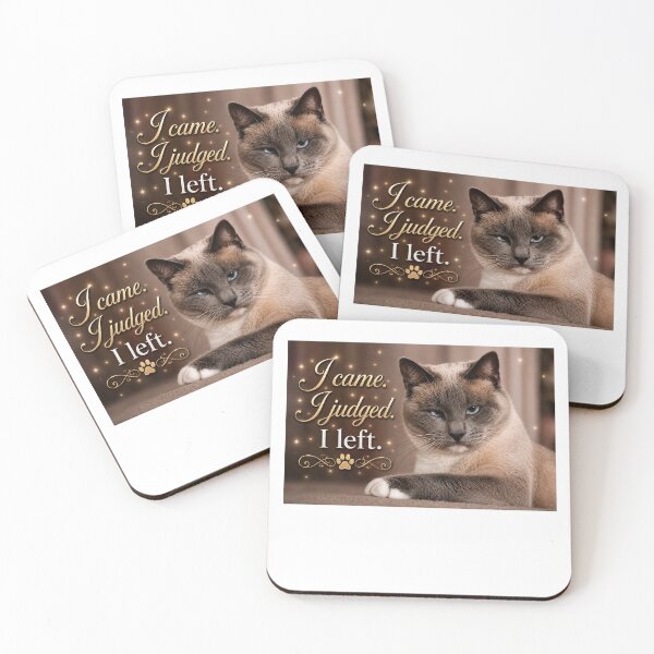 Item preview, I Came. I Judged. I Left. | Funny Sarcastic Cat designed and sold by Kimberly Palmer.