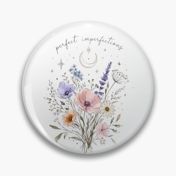 Item preview, Perfect Imperfections Wildflowers Celestial Moon Art designed and sold by Line_Art.