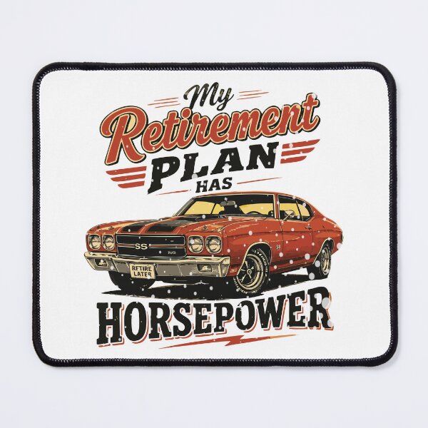 Item preview, Funny Retirement Plan Muscle Car – Classic American Horsepower Retro Design designed and sold by JoJoLoL.