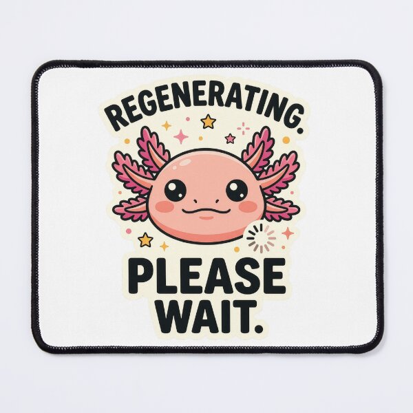 Item preview, Regenerating Please Wait – Funny Axolotl Gift designed and sold by StillWildink.