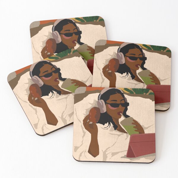 Item preview, Black Woman Relaxing designed and sold by ArtbyCiage.