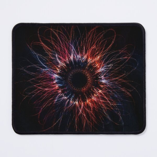 Item preview, Heart of the Wind — Red Blue Light Burst Abstract Art designed and sold by CunningMaskPrints.