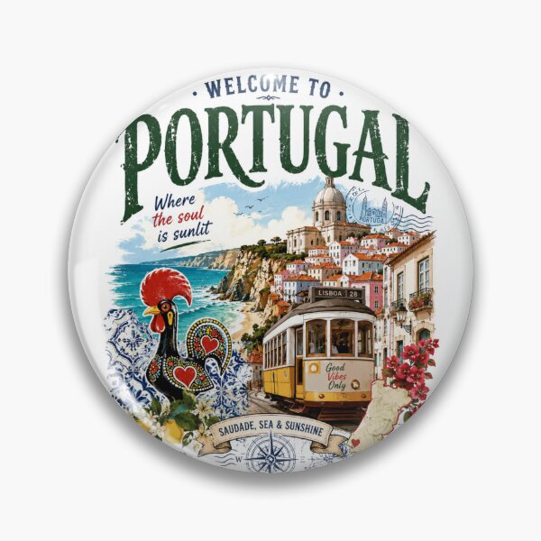 Item preview, Portugal Vibes Only – Sun, Sea & Saudade Design designed and sold by Countries&Cities Shop.
