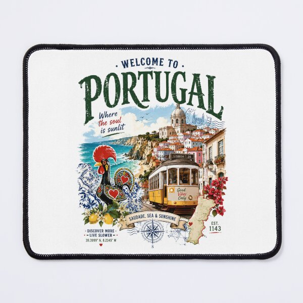 Item preview, Portugal Vibes Only – Sun, Sea & Saudade Design designed and sold by Countries&Cities Shop.