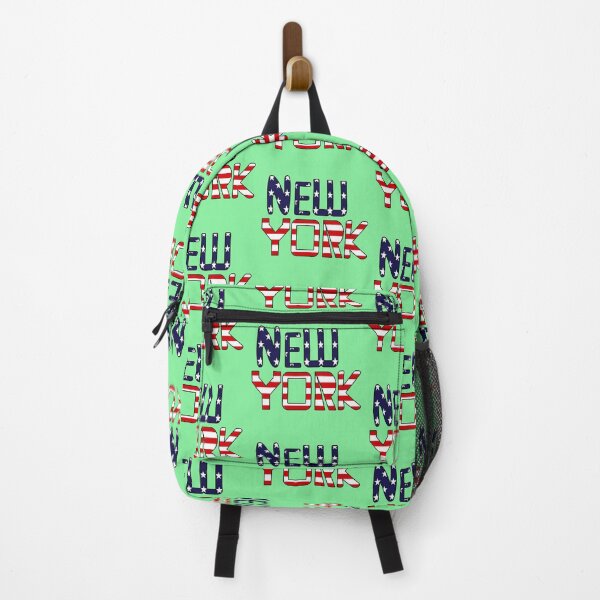 Item preview, New York Patriotic Typography Graphic | USA Flag Style NYC Urban Travel Design designed and sold by zohocreations.