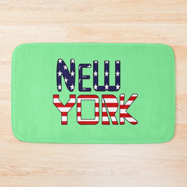 Item preview, New York Patriotic Typography Graphic | USA Flag Style NYC Urban Travel Design designed and sold by zohocreations.