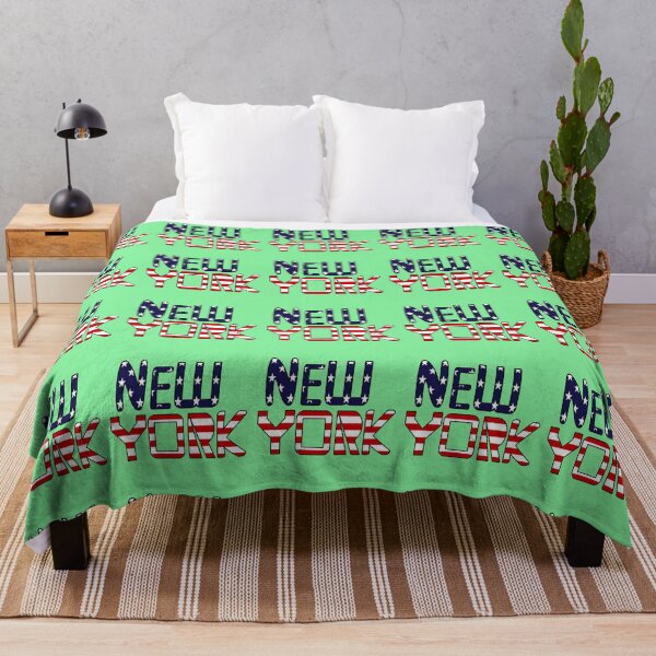 Item preview, New York Patriotic Typography Graphic | USA Flag Style NYC Urban Travel Design designed and sold by zohocreations.