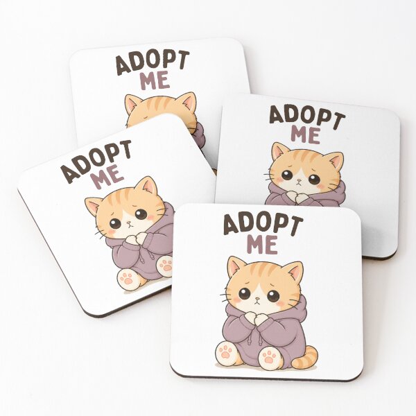 Item preview, Adopt Me Cat | Cute Kawaii Aesthetic | Pet Adoption Design designed and sold by The Mood Index.