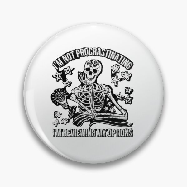 Item preview, Funny Procrastinating Skeleton Shirt | I’m Reviewing My Options designed and sold by SkeletonMood.