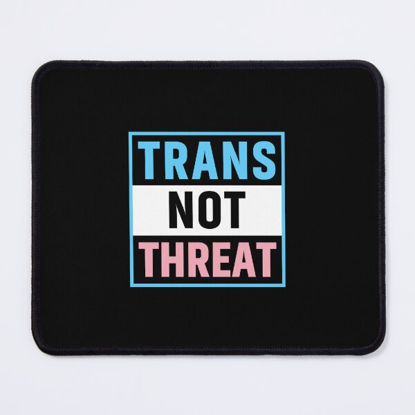Item preview, Trans Not Threat Transgender Pride Ally Support Acceptance Flag designed and sold by designclub.