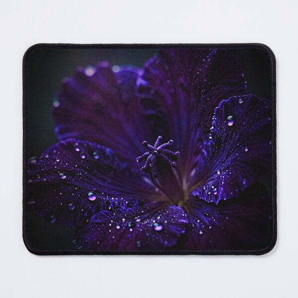 Item preview, Labyrinth of Darkness and Color — Purple Flower Water Drops designed and sold by CunningMaskPrints.