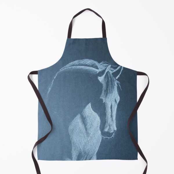 Item preview, White Horse on Black Background designed and sold by TurquoiseBird.