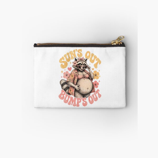 Item preview, Pregnant Girl Summer Suns Out Bumps Out Feral Raccoon Mom designed and sold by DesignsByAnett.