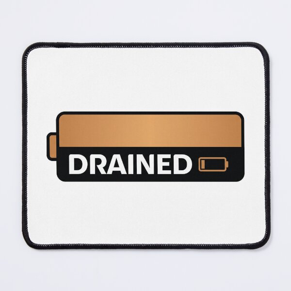 Item preview, Drained Empty Battery Funny Energy Parody designed and sold by ⭐Anistore⭐.