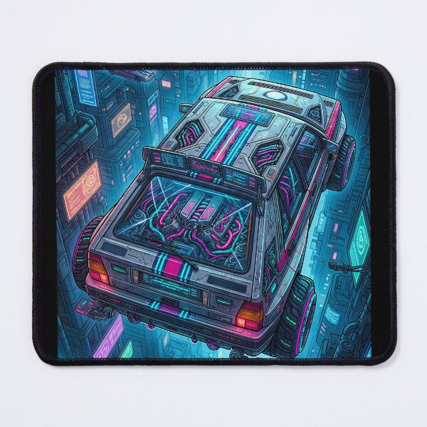 Item preview, Floating Future Hatchback Through Cyberpunk Canyon designed and sold by RevUpDesign.