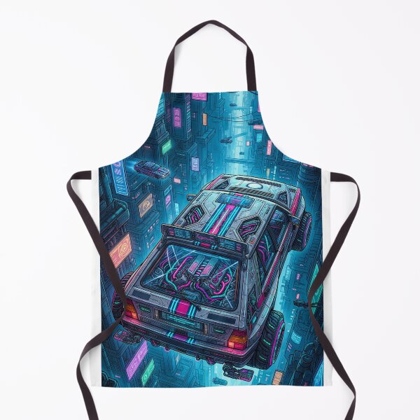 Item preview, Floating Future Hatchback Through Cyberpunk Canyon designed and sold by RevUpDesign.