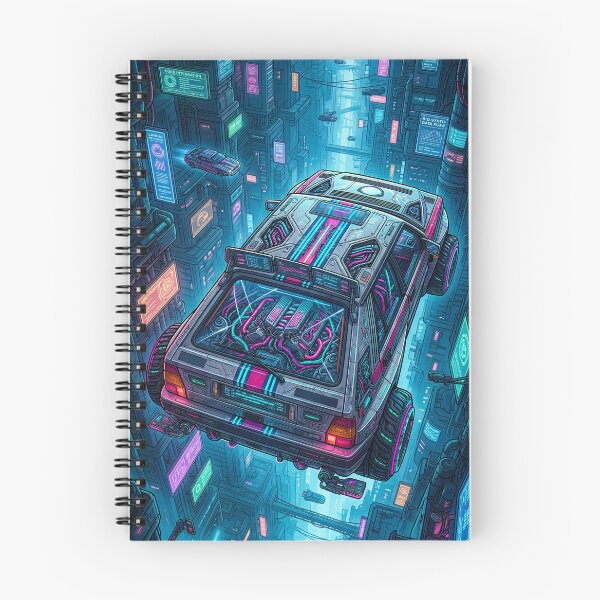Item preview, Floating Future Hatchback Through Cyberpunk Canyon designed and sold by RevUpDesign.