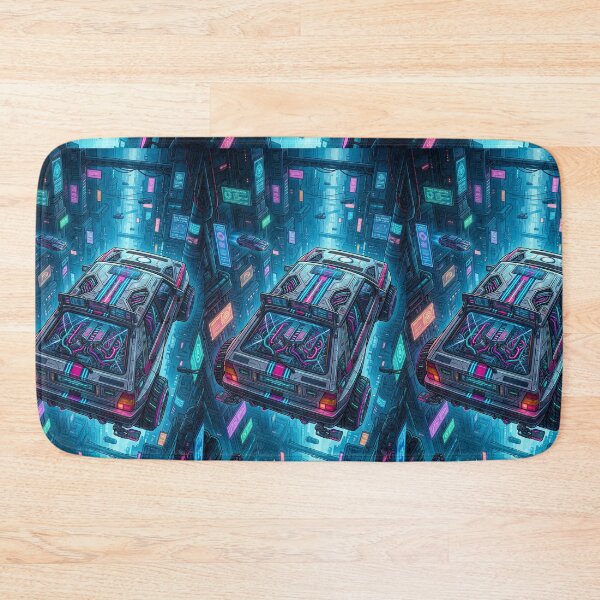 Item preview, Floating Future Hatchback Through Cyberpunk Canyon designed and sold by RevUpDesign.