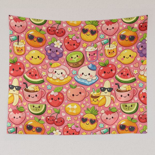 Item preview, Cute Fruity Juice Paradise designed and sold by IYASDiaz.