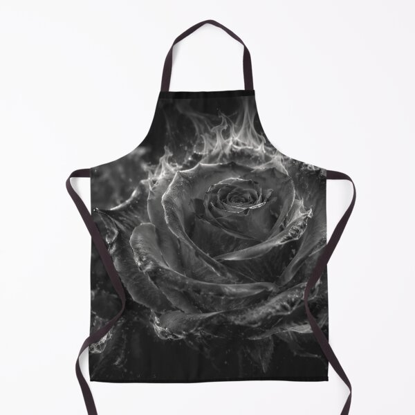 Item preview, Still Burning — Dark Rose Fire Black and White designed and sold by CunningMaskPrints.