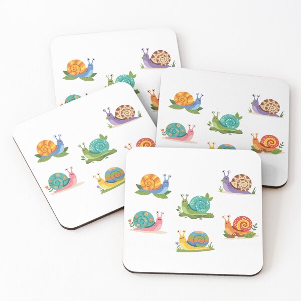 Item preview, Colorful Cartoon Snail Character Set designed and sold by BetweenForms.