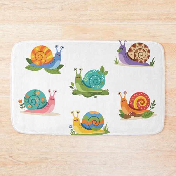 Item preview, Colorful Cartoon Snail Character Set designed and sold by BetweenForms.