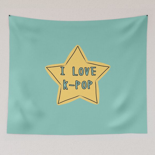 Item preview, I LOVE K-POP Star Mint designed and sold by HugSomeNettles.