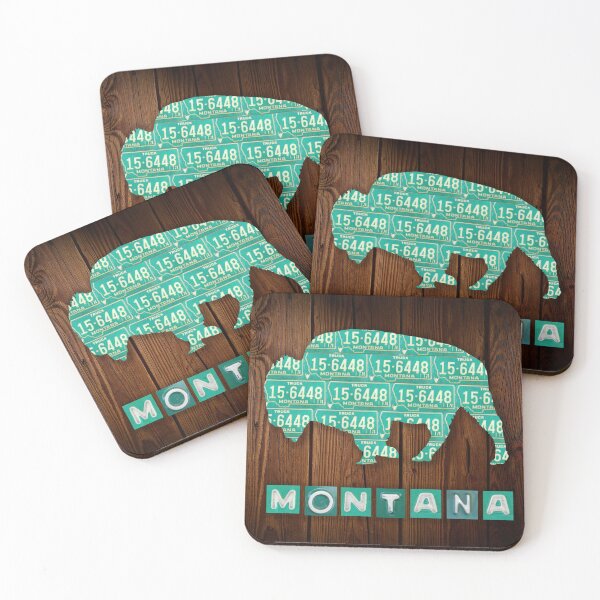 Item preview, Montana License Plates Buffalo designed and sold by Elisabeth Lucas.