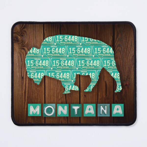 Item preview, Montana License Plates Buffalo designed and sold by Elisabeth Lucas.