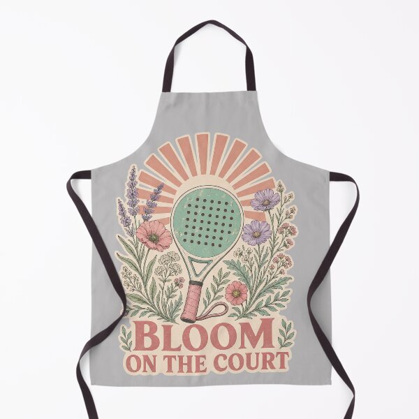 Item preview, Funny Padel girly Quote - bloom on the court- Retro Vintage Padel Art designed and sold by BelievingCreate.