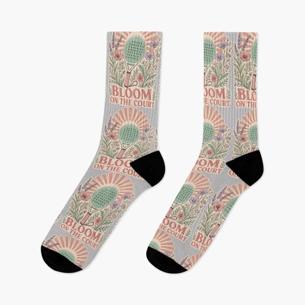 Item preview, Funny Padel girly Quote - bloom on the court- Retro Vintage Padel Art designed and sold by BelievingCreate.