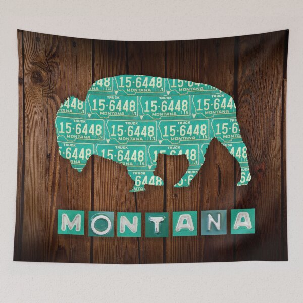 Item preview, Montana License Plates Buffalo designed and sold by Elisabeth Lucas.