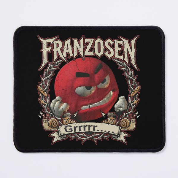 Item preview, French red evil emoji designed and sold by LayersDesign.
