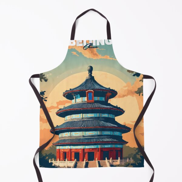 Item preview, Vintage Temple of Heaven Beijing Retro Travel Poster Illustration designed and sold by JacksoonLester.