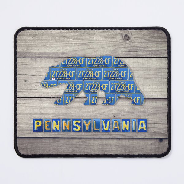 Item preview, Pennsylvania License Plate Bear designed and sold by Elisabeth Lucas.