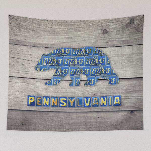 Item preview, Pennsylvania License Plate Bear designed and sold by Elisabeth Lucas.