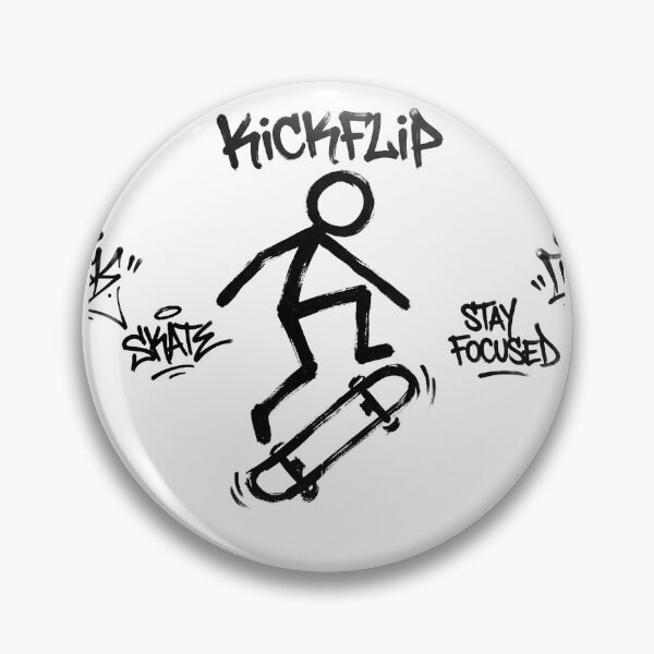 Item preview, Stoic Skateboarder Kickflip Graffiti Art designed and sold by InfiniteOrbit.