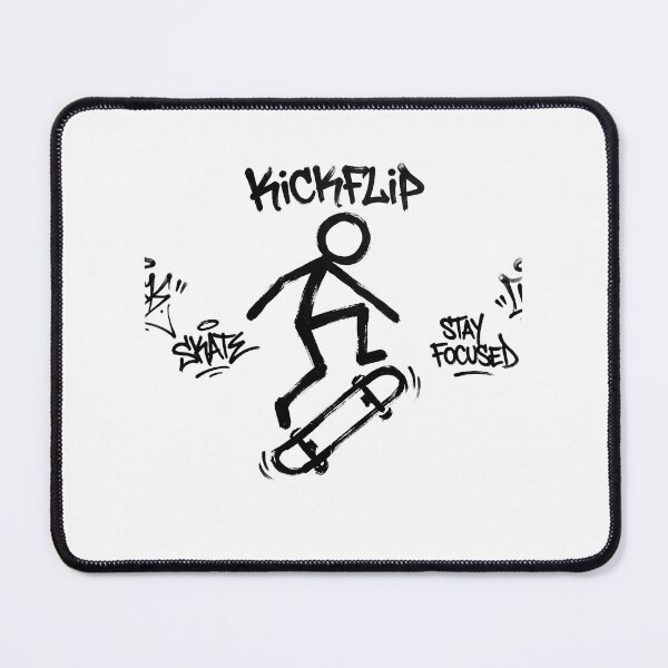 Item preview, Stoic Skateboarder Kickflip Graffiti Art designed and sold by InfiniteOrbit.