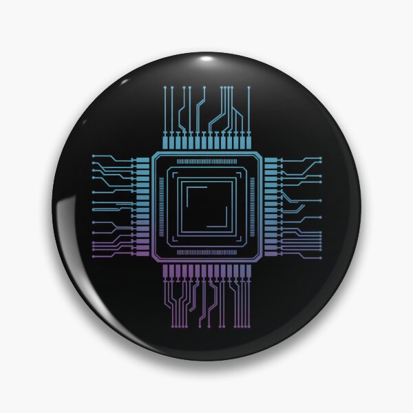 Item preview, Minimalist Semiconductor Microchip Design Futuristic Circuit Board Tech Graphic designed and sold by ArcticFoxStudio.