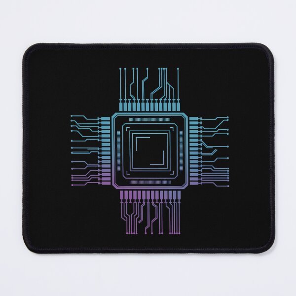 Item preview, Minimalist Semiconductor Microchip Design Futuristic Circuit Board Tech Graphic designed and sold by ArcticFoxStudio.